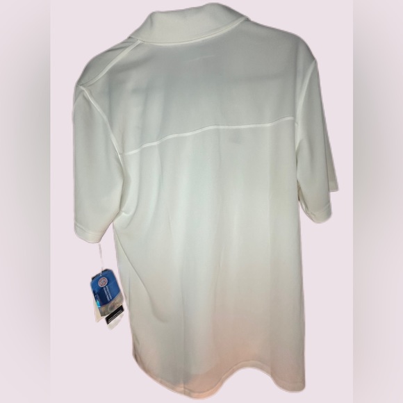 VTG Men's Adidas‎ Climalite Michigan Wolverines White Performance Polo Men's - Picture 4 of 12